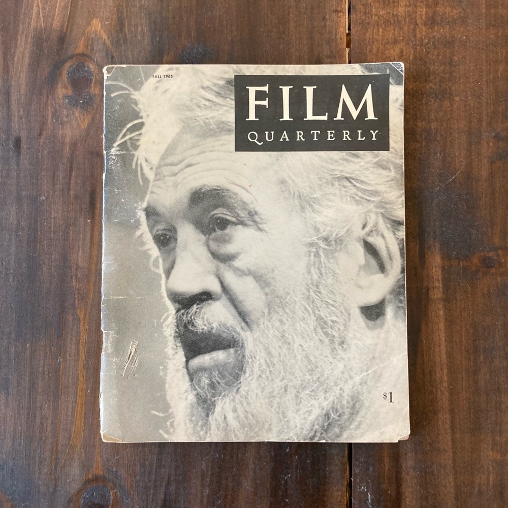 Film Quarterly Magazine Vintage 1965 John Huston Pauline Kael Orson Welles